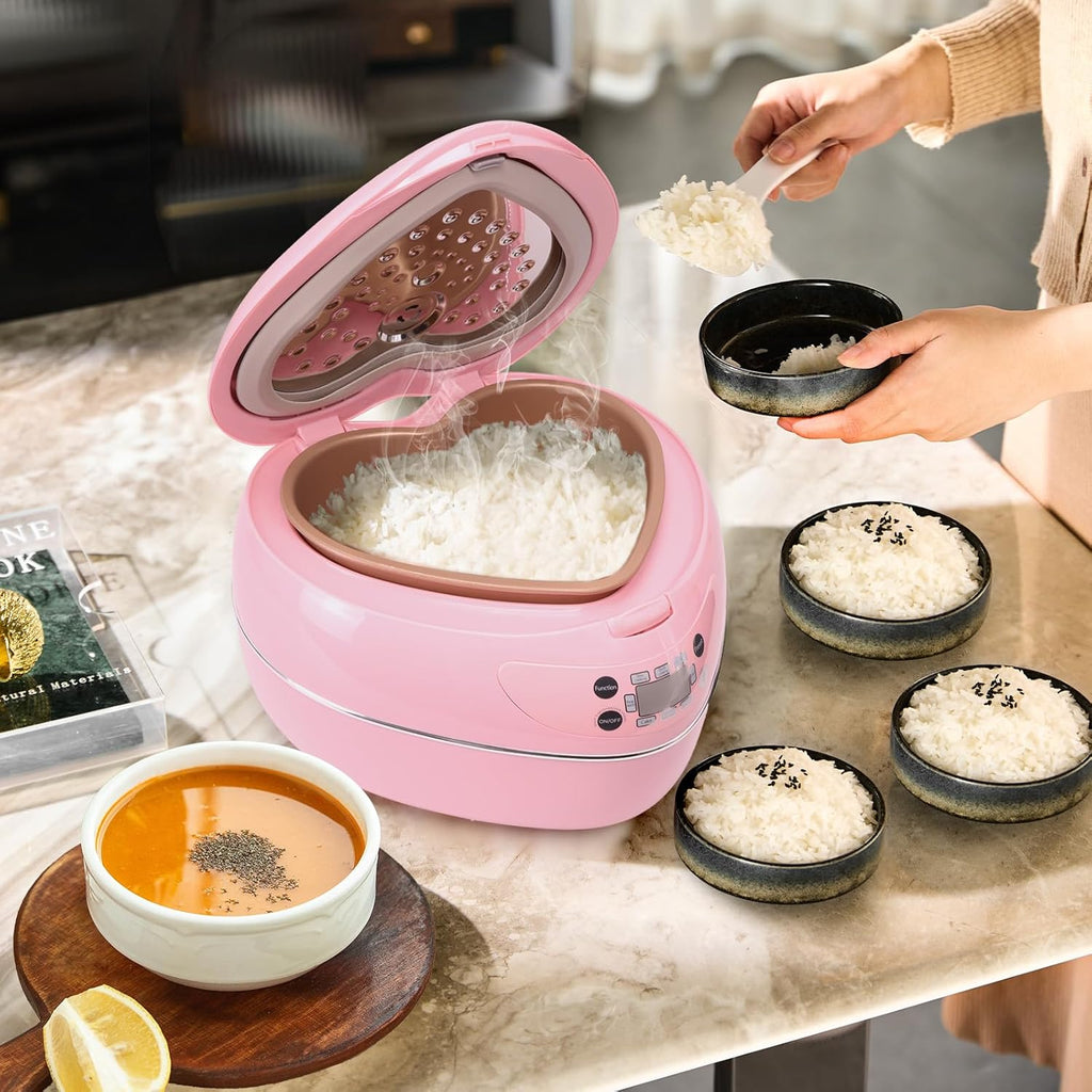 Fall in Love with Cooking: Why This Heart-Shaped Pink Rice Cooker is the Ultimate Kitchen Companion (and Perfect Gift!)