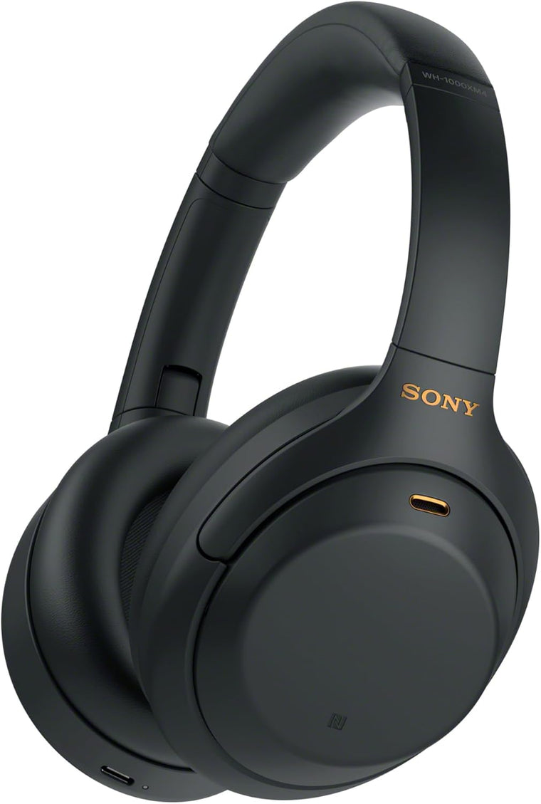 Sony WH-1000XM4 Wireless Noise-Canceling Headphones – Premium Over-Ear Bluetooth Headset with Mic, Alexa Built-in, 30-Hour Battery – Black